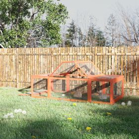 Large Rabbit Hutch Small Animal Habitat Enclosure Outdoor Run and Lockable Doors Natural