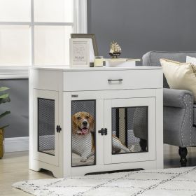 Dog Crate Furniture with Soft Water-Resistant Cushion