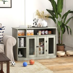 47" Dog Crate Furniture with Storage