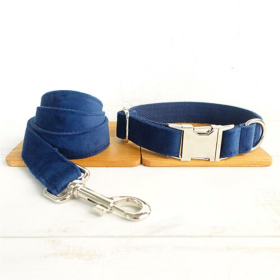 Bow pet collar large and small pet traction collar dog chain (Option: Collar plus Leash-XS)