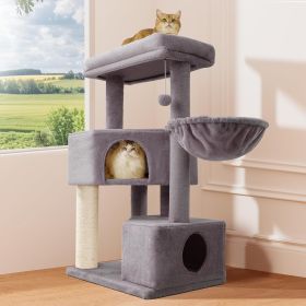 Gardner Pets Large Cat Tree For Medium To Large Cats, Heavy-Duty Cat Tower With Scratch Post And Washable Top Perch. Self-pickup Orders Supported Via (Option: 4Tier  Basic Version Gray)