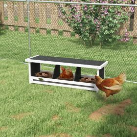 Nesting Boxes Chicken Coop Accessories for Up to 3 Chickens (Option: Gray-1020x440x140 mm)
