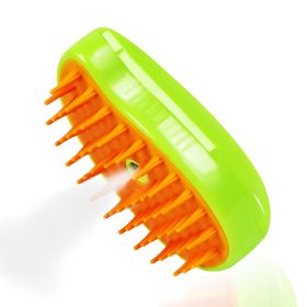 Cat Steam Brush For Shedding - 3 In 1 Pet Steam Brush For Cat And Dog, Rechargeable Steamy Cat Water Brush, Spritz Defur Comb For Cats, Steamer Brush (Option: Green)