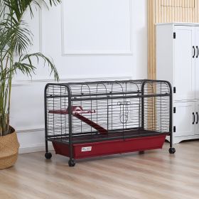 L Small Animal Cage (Option: Red and Black-1070x210x495 mm)