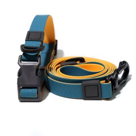 Waterproof Wear-Resistant & Tear-Proof Two-color honeycomb embossed traction rope set  Anti-Slip Buckle Easy-to-Clean 4.92FT Adjustable Length Beach T (Color: Blue-orange, size: 2.5cm*150cm)