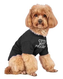 Pet Clothes Round Neck T-shirt (Option: Black-M)